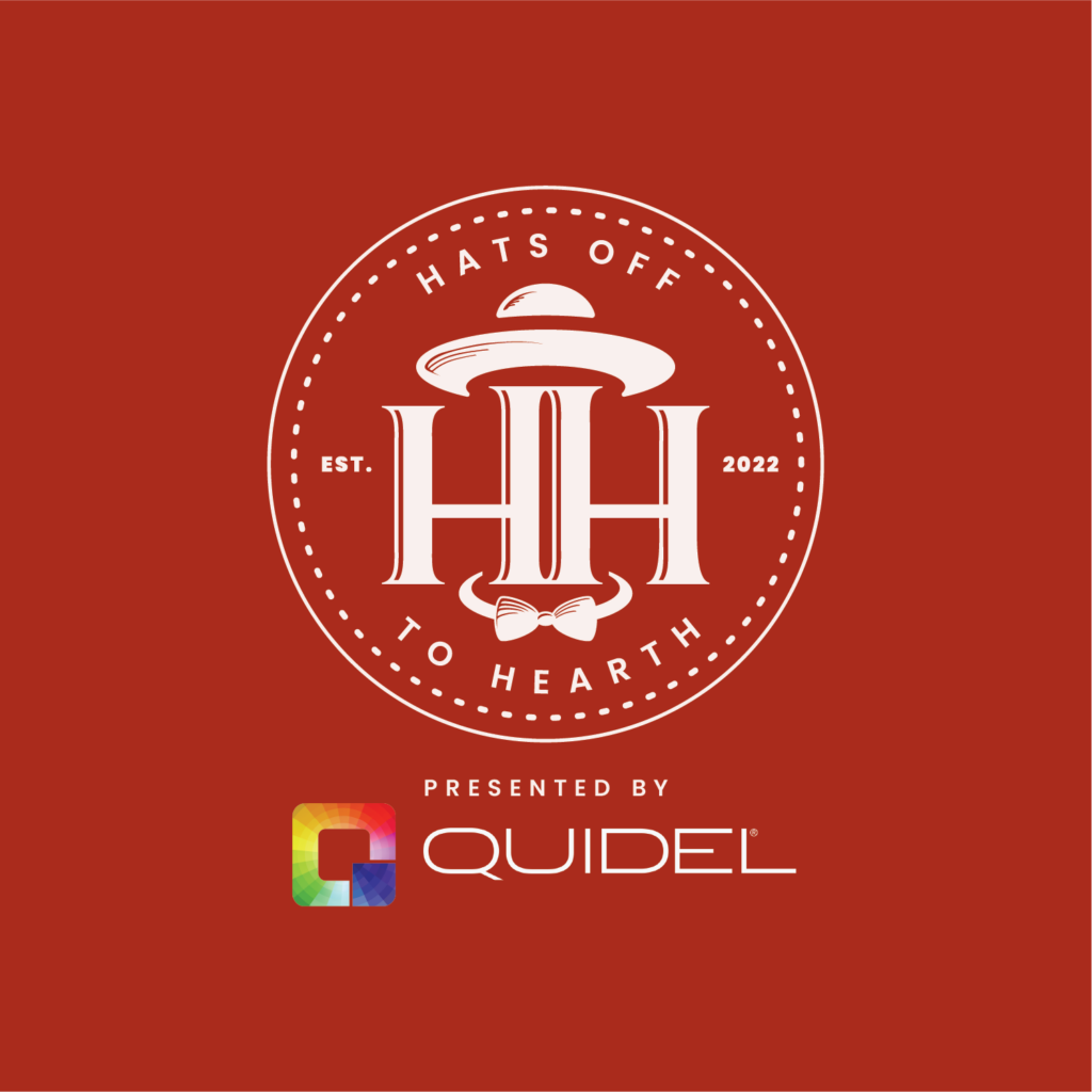 Logo Light Color Red Background Quidel