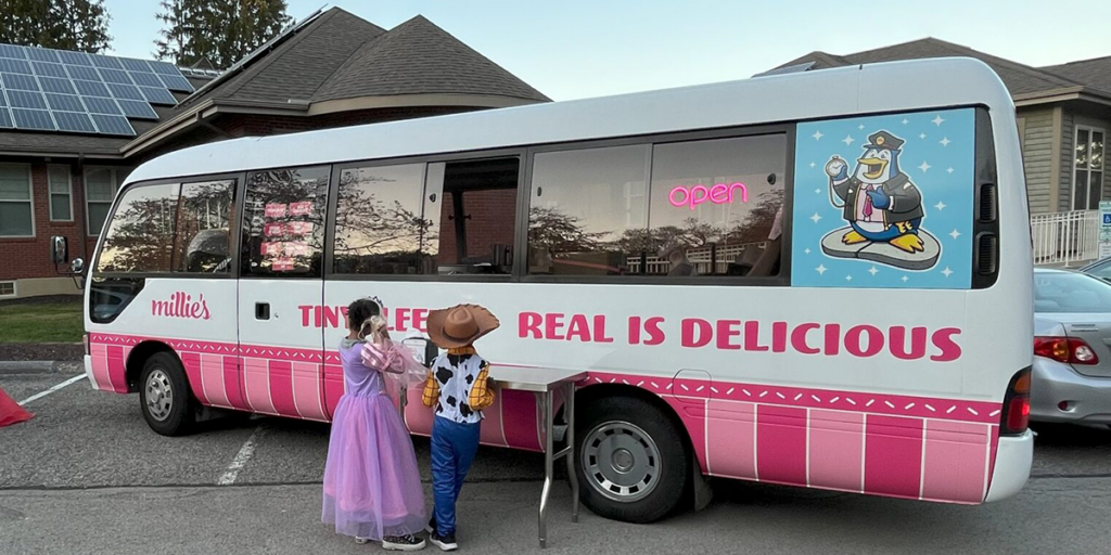 The Millie's Ice Cream mobile fundraiser for HEARTH