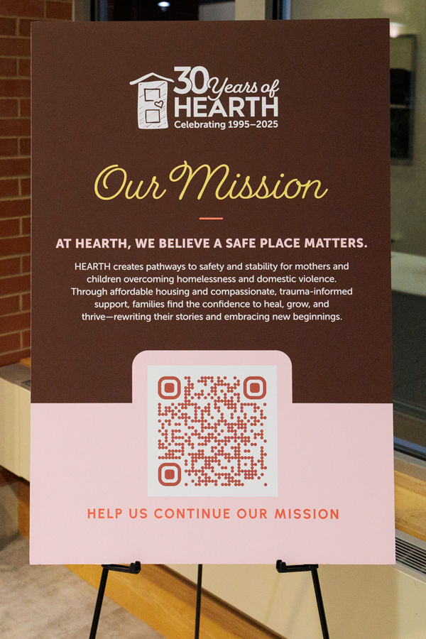 HEARTH Mission Signage form 30th Event